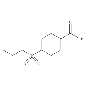 4-(Propane-1-sulfonyl)cyclohexane-1-carboxylic acid结构式