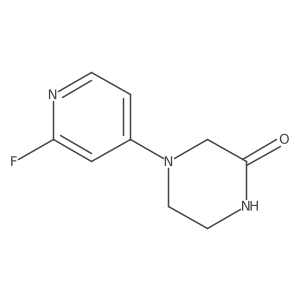 4-(2-Fluoropyridin-4-yl)piperazin-2-one Structure