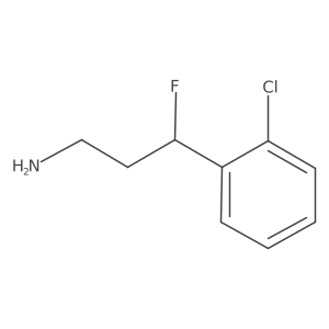 3-(2-Chlorophenyl)-3-fluoropropan-1-amine Structure