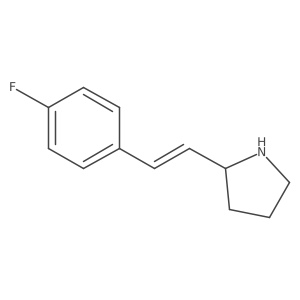 2-[2-(4-Fluorophenyl)ethenyl]pyrrolidine结构式