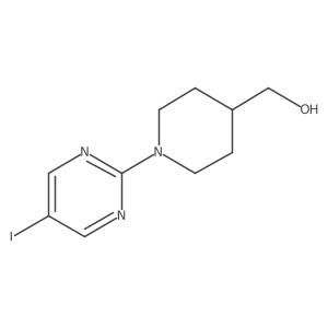 [1-(5-Iodopyrimidin-2-yl)piperidin-4-yl]methanol Structure