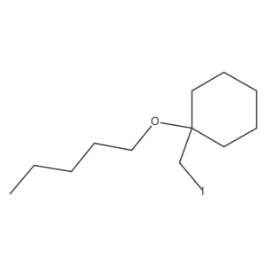 1-(Iodomethyl)-1-(pentyloxy)cyclohexane结构式