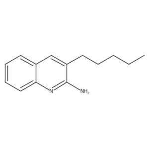 3-Pentyl-2-quinolinamine结构式
