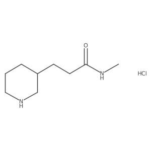 N-Methyl-3-(3-piperidinyl)propanamide hydrochloride Structure