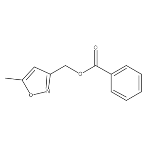 (5-Methylisoxazol-3-yl)methyl benzoate Structure
