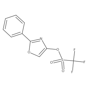 (2-Phenyl-1,3-oxazol-4-yl) trifluoromethanesulfonate Structure