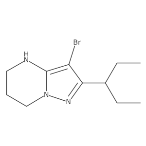 3-bromo-2-(pentan-3-yl)-4H,5H,6H,7H-pyrazolo[1,5-a]pyrimidine Structure