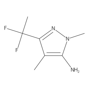 3-(1,1-Difluoroethyl)-1,4-dimethyl-1H-pyrazol-5-amine Structure