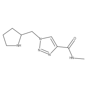 N-methyl-1-[(pyrrolidin-2-yl)methyl]-1H-1,2,3-triazole-4-carboxamide结构式