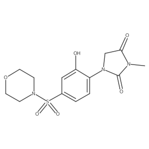 1-(2-Hydroxy-4-(morpholinosulfonyl)phenyl)-3-methylimidazolidine-2,4-dione Structure