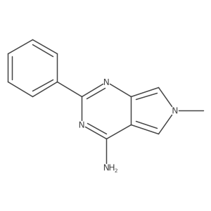 6-Methyl-2-phenyl-6H-pyrrolo[3,4-d]pyrimidin-4-amine结构式