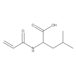 N-(1-Oxo-2-propen-1-yl)-D-leucine结构式