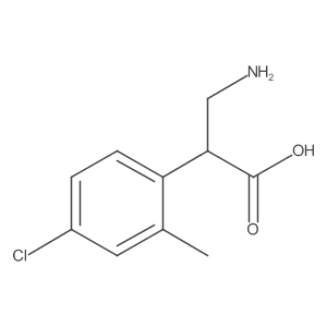 3-Amino-2-(4-chloro-2-methylphenyl)propanoic acid Structure