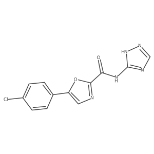 5-(4-chlorophenyl)-N-(1H-1,2,4-triazol-5-yl)oxazole-2-carboxamide Structure