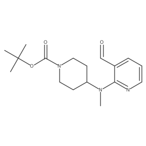 1-tert-Butoxycarbonyl-4-[N-methyl-N-(3-(formyl)-2-pyridinyl)amino]piperidine Structure