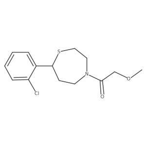 1-(7-(2-Chlorophenyl)-1,4-thiazepan-4-yl)-2-methoxyethanone Structure