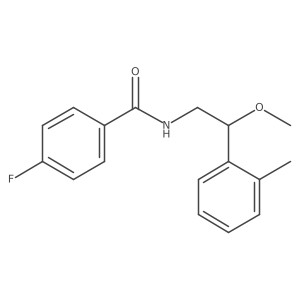 4-fluoro-N-(2-methoxy-2-(o-tolyl)ethyl)benzamide结构式