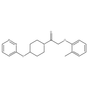 1-(4-(Pyridazin-3-yloxy)piperidin-1-yl)-2-(o-tolyloxy)ethanone Structure