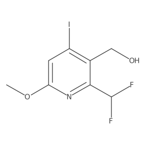 2-(Difluoromethyl)-4-iodo-6-methoxypyridine-3-methanol结构式