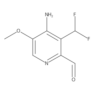 4-Amino-3-(difluoromethyl)-5-methoxypicolinaldehyde Structure
