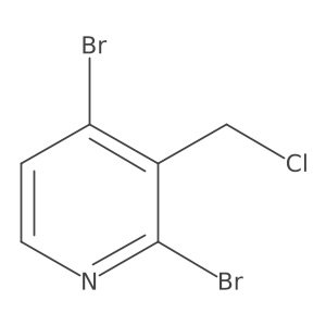 2,4-Dibromo-3-(chloromethyl)pyridine结构式