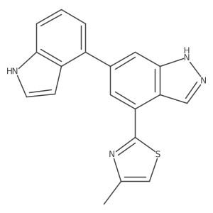 2-[6-(1H-indol-4-yl)-1H-indazol-4-yl]-4-methyl-1,3-thiazole Structure
