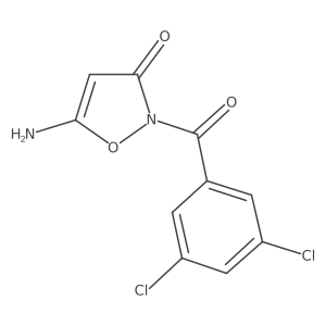 5-amino-2-[(3,5-dichlorophenyl)carbonyl]-1,2-oxazol-3(2H)-one Structure
