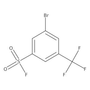 3-Bromo-5-(trifluoromethyl)benzene-1-sulfonyl fluoride Structure