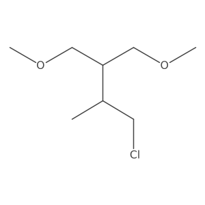 1-Chloro-4-methoxy-3-(methoxymethyl)-2-methylbutane结构式