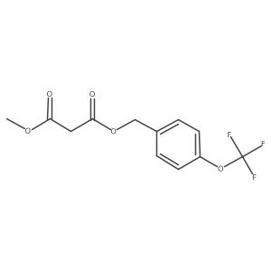 1-Methyl-3-[4-(trifluoromethoxy)benzyl-propanedionate结构式