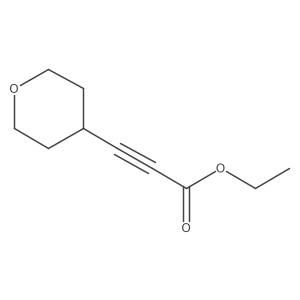 Ethyl 3-(oxan-4-yl)prop-2-ynoate结构式