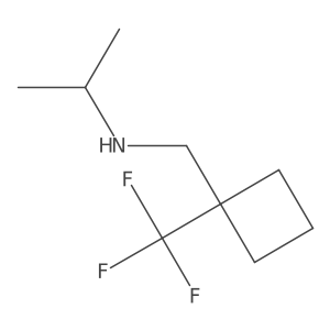 (Propan-2-yl)({[1-(trifluoromethyl)cyclobutyl]methyl})amine结构式