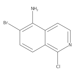 6-Bromo-1-chloroisoquinolin-5-amine Structure