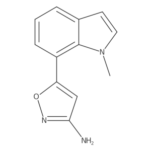 5-(1-methyl-1H-indol-7-yl)-1,2-oxazol-3-amine结构式