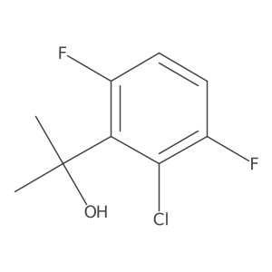 2-(2-Chloro-3,6-difluorophenyl)propan-2-ol结构式