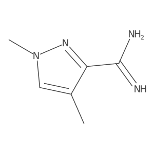 1,4-dimethyl-1H-pyrazole-3-carboximidamide Structure