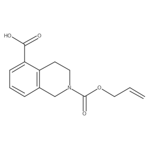 2-[(Prop-2-en-1-yloxy)carbonyl]-1,2,3,4-tetrahydroisoquinoline-5-carboxylic acid Structure