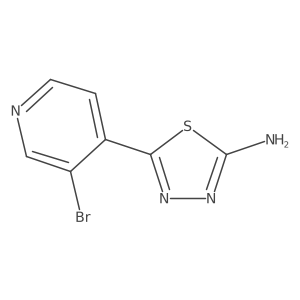 2-Amino-5-(3-bromo-4-pyridyl)-1,3,4-thiadiazole Structure