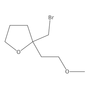 2-(Bromomethyl)-2-(2-methoxyethyl)oxolane Structure