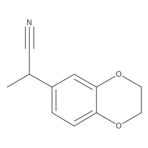 2-(2,3-Dihydro-1,4-benzodioxin-6-yl)propionitrile结构式