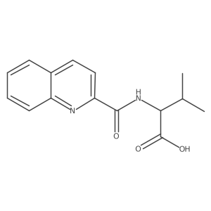(Quinoline-2-carbonyl)valine结构式