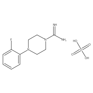 4-(2-Fluorophenyl)piperazine-1-carboximidamide sulfate Structure