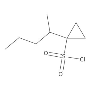 1-(Pentan-2-yl)cyclopropane-1-sulfonyl chloride结构式