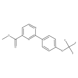 Methyl 2-[4-(Trifluoromethoxy)phenyl]pyrimidine-4-carboxylate Structure