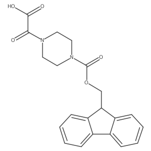 2-(4-{[(9H-fluoren-9-yl)methoxy]carbonyl}piperazin-1-yl)-2-oxoacetic acid结构式