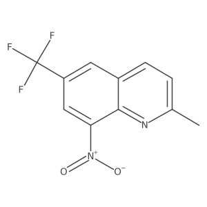 2-Methyl-8-nitro-6-(trifluoromethyl)quinoline Structure