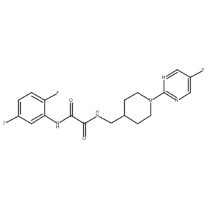 N1-(2,5-difluorophenyl)-N2-((1-(5-fluoropyrimidin-2-yl)piperidin-4-yl)methyl)oxalamide Structure