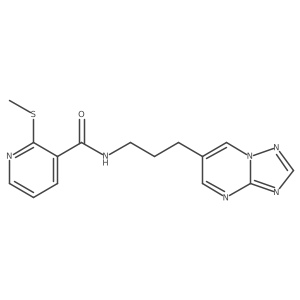 N-(3-([1,2,4]triazolo[1,5-a]pyrimidin-6-yl)propyl)-2-(methylthio)nicotinamide结构式