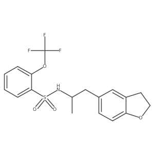 N-(1-(2,3-dihydrobenzofuran-5-yl)propan-2-yl)-2-(trifluoromethoxy)benzenesulfonamide Structure