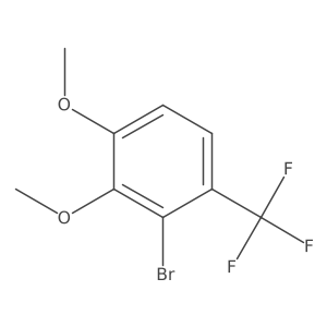 2-Bromo-3,4-dimethoxy-1-(trifluoromethyl)benzene Structure